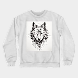 Wolf Tattoo 2 Crewneck Sweatshirt